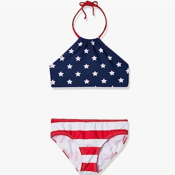 Kanu Surf Mahina UPF 50+ Beach Sport Halter Bikini 2-Piece Swimsuit Size 5 - Picture 1 of 11